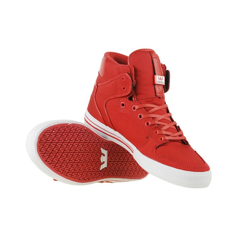 Supra Vaider Men's High Tops Red | NLB-916574