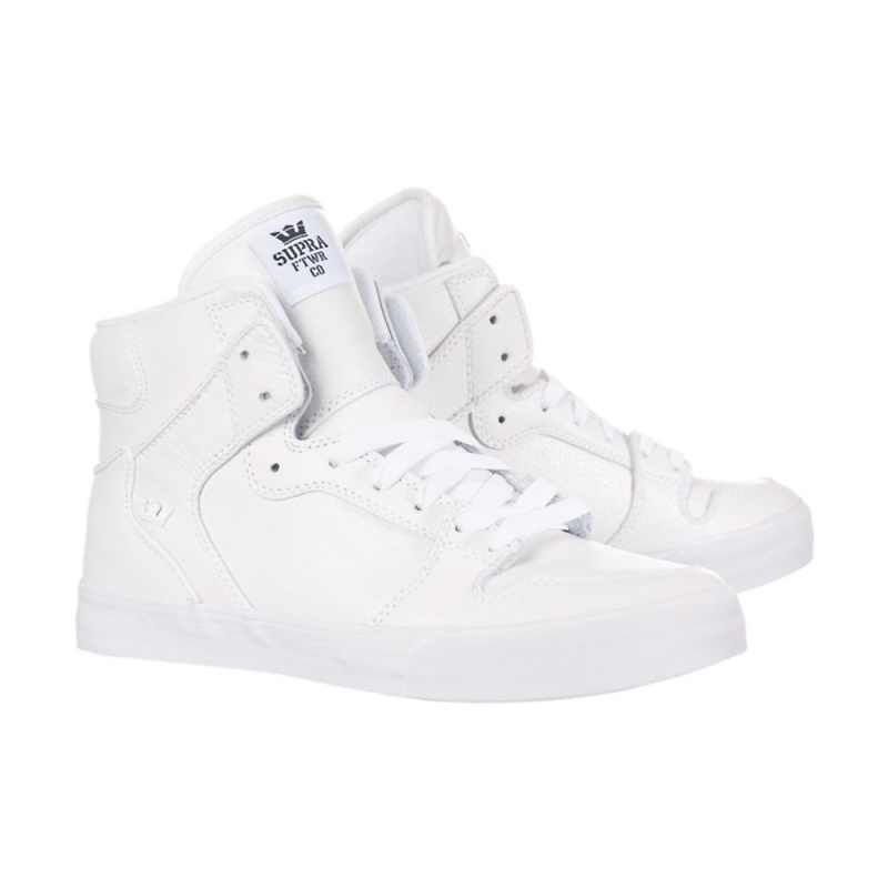 Supra Vaider Men's High Tops White | DXH-947032