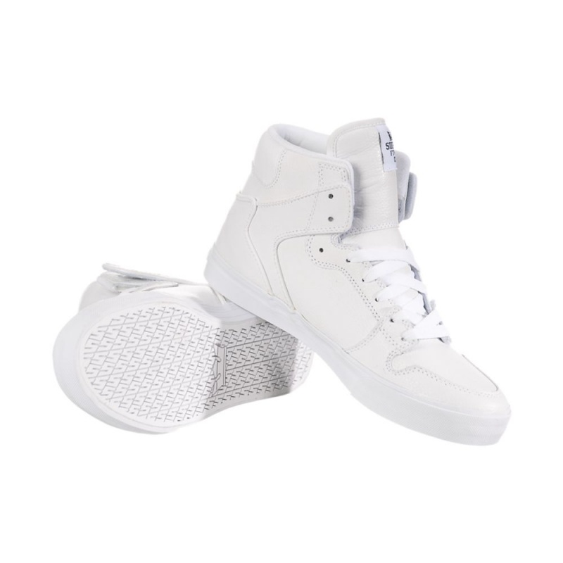 Supra Vaider Men's High Tops White | DXH-947032