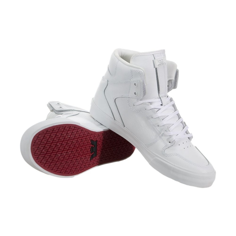 Supra Vaider Men's High Tops White | EFS-613245