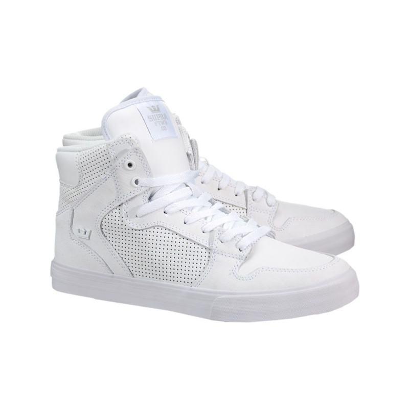 Supra Vaider Men's High Tops White | NTZ-580162