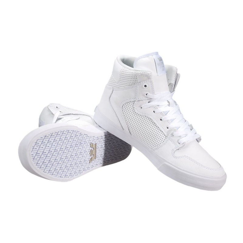 Supra Vaider Men's High Tops White | NTZ-580162