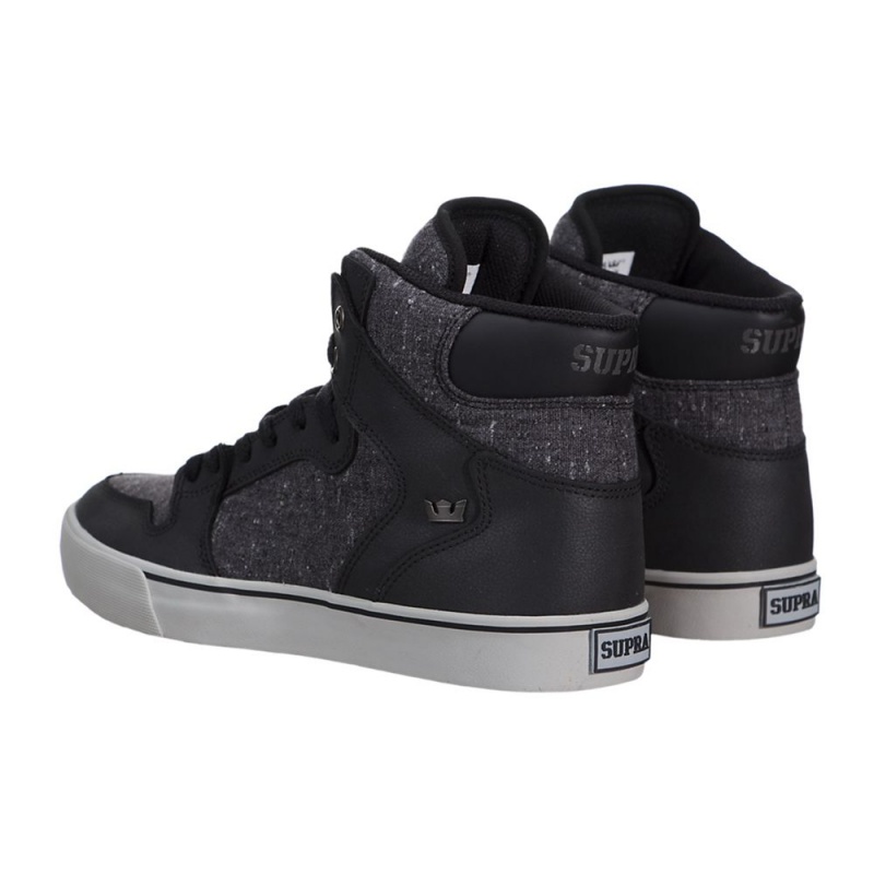 Supra Vaider Women's High Tops Black Grey | PWO-892734