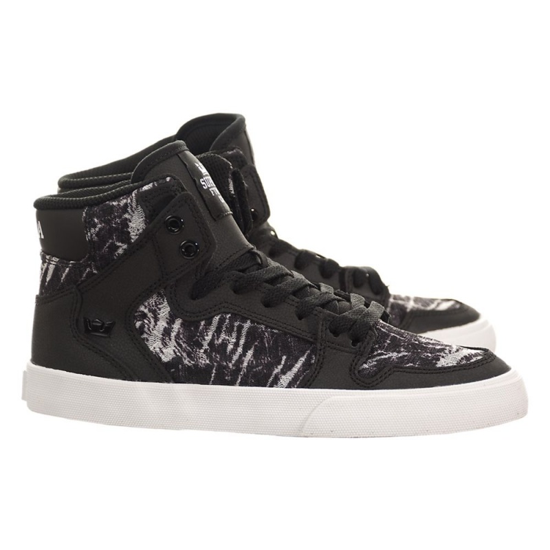 Supra Vaider Women's High Tops Black Grey | KGZ-834975