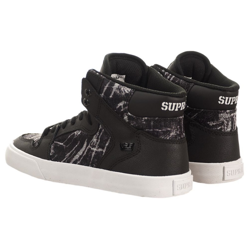 Supra Vaider Women's High Tops Black Grey | KGZ-834975