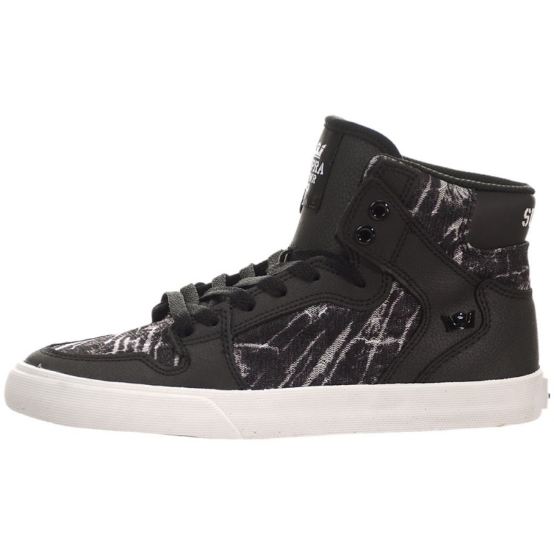 Supra Vaider Women\'s High Tops Black Grey | KGZ-834975