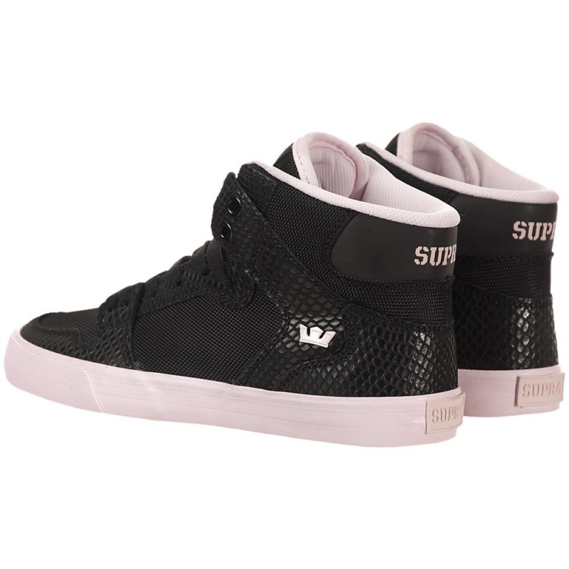 Supra Vaider Women's High Tops Black Pink | YKI-810753