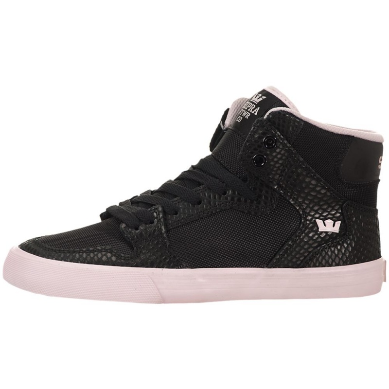 Supra Vaider Women\'s High Tops Black Pink | YKI-810753