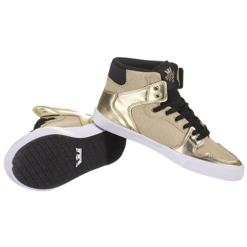 Supra Vaider Women's High Tops Gold | XDI-401935