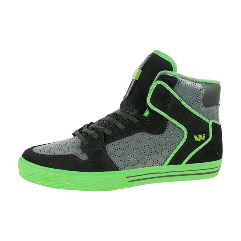 Supra Vaider Women\'s High Tops Grey Black | VWH-847195